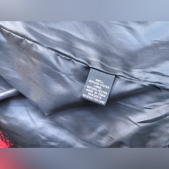 Ladies MAXWELL STUDIO Fall Winter Buffalo Plaid Hooded Pea Coat Jacket XL - Picture 10 of 14